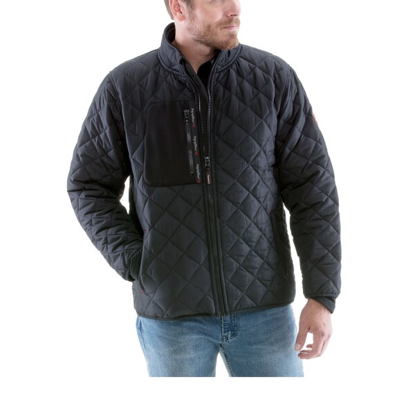 Refrigiwear Diamond Quilted Jacket Black 2XL - 0444RBLK2XL