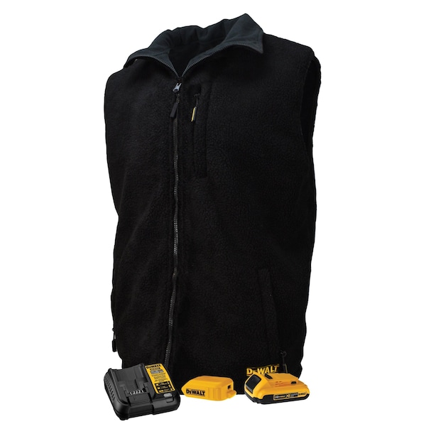 Dewalt Heated Jackets Heated Reversible Vest Kitted-Blk-XL - DCHV086BD1-XL