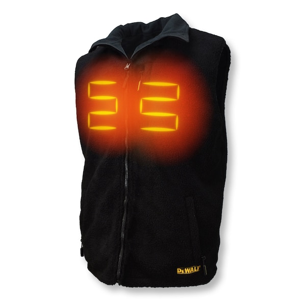 Dewalt Heated Jackets Heated Reversible Vest Kitted-Blk-XL - DCHV086BD1-XL