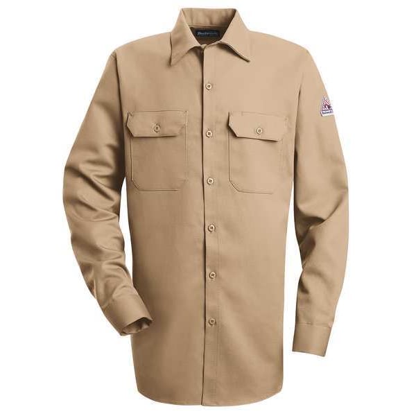 Bulwark Men's Flame-Resistant Collared Shirt, 8.6 cal/sq cm, XLT, ComforTouch(R) - SLW2KH LN XL