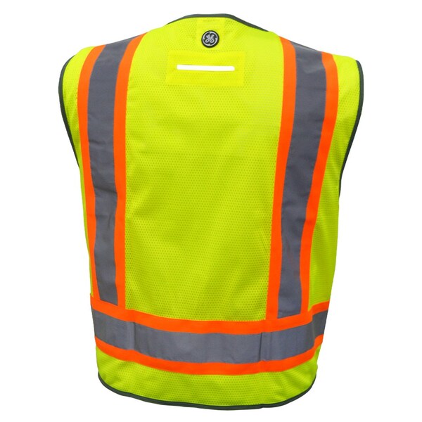 Ge Green Surveyor Vest M, 8 Pockets, Contrast Trims - GV082GM