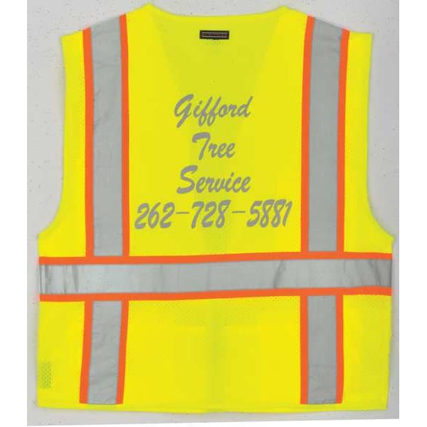 Kishigo XL Class 2 High Visibility Vest, Lime - 1163-XL