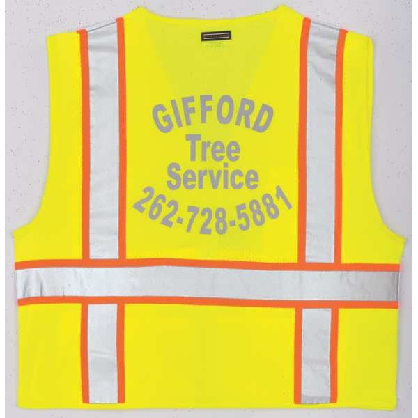 Kishigo XL Class 2 High Visibility Vest, Lime - 1163-XL