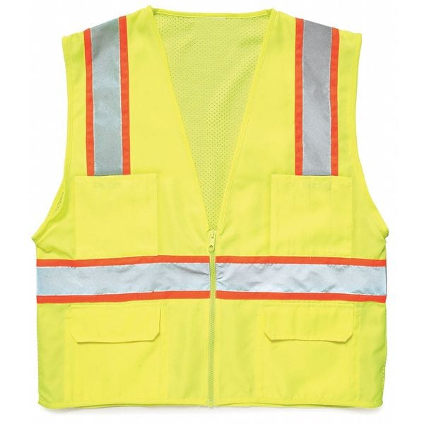 Kishigo XL Class 2 High Visibility Vest, Lime - 1163-XL