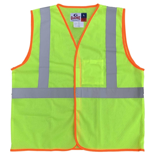 Game Workwear Hi-Vis Economy Vest XL Class 2 , Front Velcro Closure - I-65