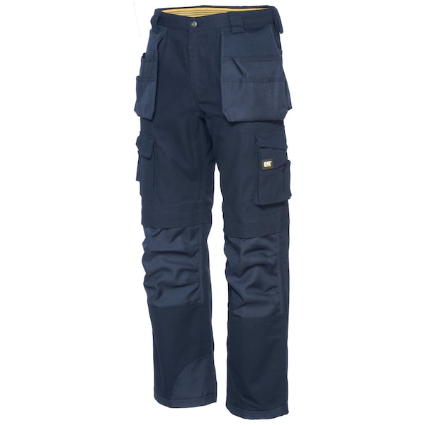 Cat Workwear Trademark Work Pants, 40, Navy, 60% Cotton 40% Polyester - C172-378