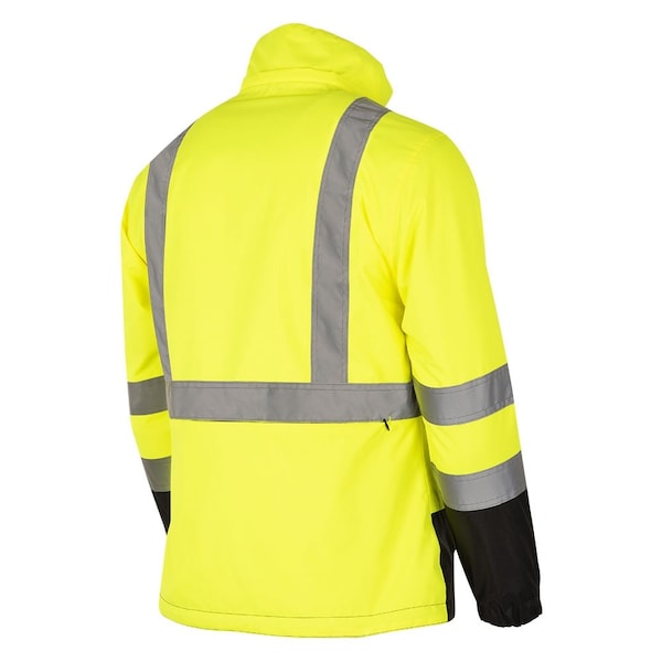 Pioneer Polyester, Zipper with Snap Storm Placket, Hi-Vis Yellow, S - V1140460U-S