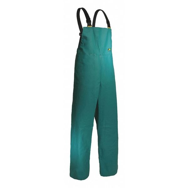 Onguard Chemtex Bib Overall Xx Large, PVC/Nylon Polyester, 32" Inseam, 58 in Waist, 0.42 mm Thickness, 2XL - 7105000