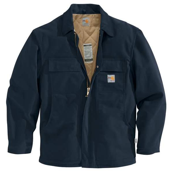 Carhartt FR Coat, 54.3 cal/sq cm, 2XL, 13 oz 100% Cotton, Hook-and-Loop, Zipper Closure - 101618-410 2XL TLL