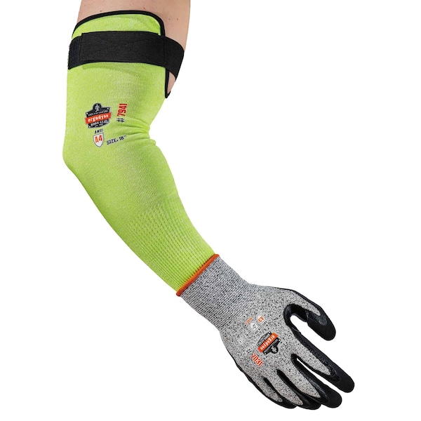 Ergodyne 18" Lime Cut-Resistant Protective Arm Sleeve Pair, PK144 - 7941CAPR18