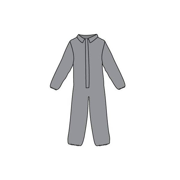 Kappler Zytron 200 Coverall, Gray, 2X/3X, 12PK - Z2B417GY2X3X