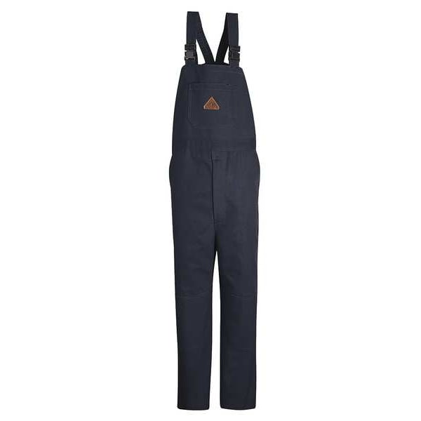 Bulwark Bib Overalls, 16 cal/sq cm ATPV, 2XL, 31 in Inseam, ComforTouch(R), Snap - BLF8NV RG XXL
