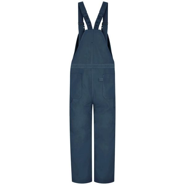Bulwark Bib Overalls, 16 cal/sq cm ATPV, 2XL, 31 in Inseam, ComforTouch(R), Snap - BLF8NV RG XXL