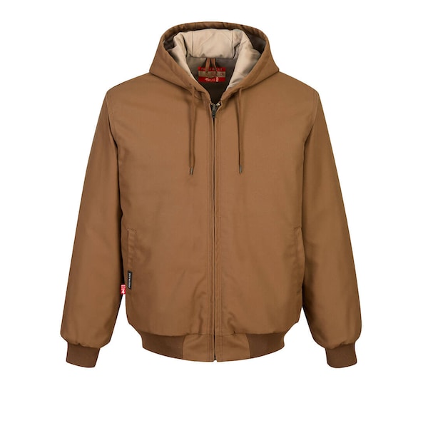 Portwest FR Duck Lined Jacket, L, 45 cal/cm2, Large, Zipper Closure - UFR48