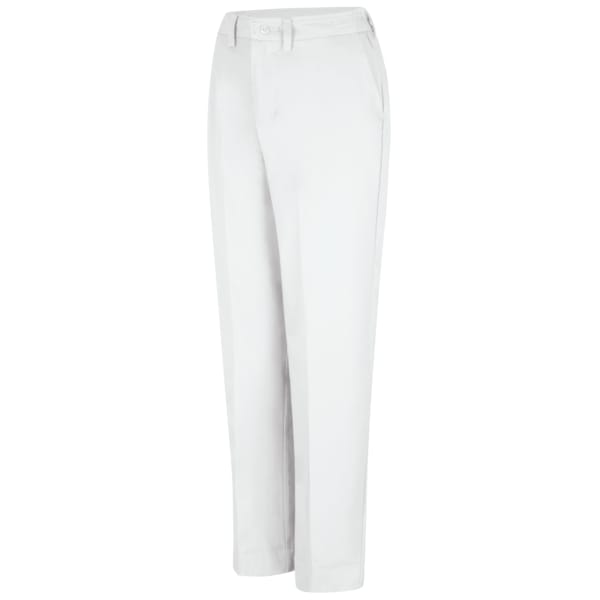Red Kap Women's Womens Pant W/Side Elastic, 18, White, Cotton/Polyester - PT61WH 18 32
