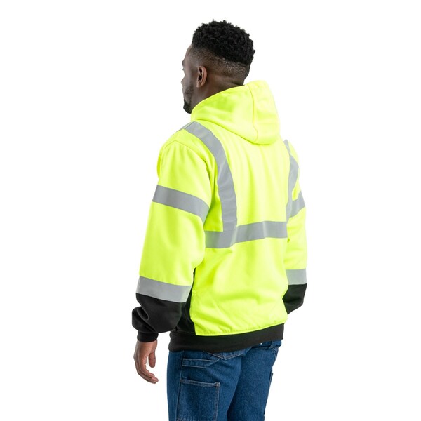 Berne Hi Vis Class 3 Color Block Hooded Sweats - HVF023