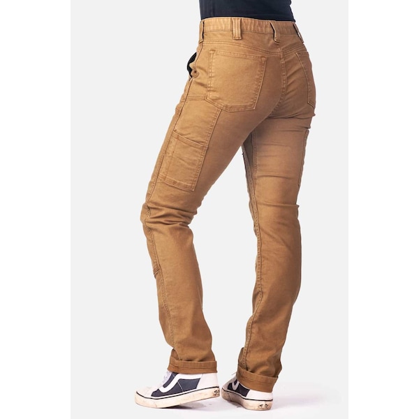 Dovetail Workwear Women's Work Pant, 2, Saddle Brown, 97% cotton / 3% spandex - DWS21P5C-220-2X28