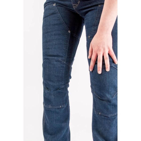 Dovetail Workwear Women's Utility Pant, 000, Indigo Denim, 85% cotton / 14% polyester / 1% spandex - DWF18P2D-502-000X32