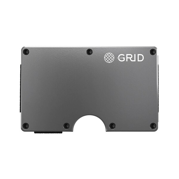 Grid Wallet Titanium Wallet with Money Clip - TITAN-CLIP
