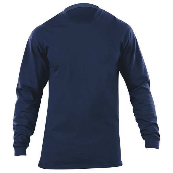 5.11 Men's Station Wear Long Sleeve T-Shirt, Cotton, Pullover Closure, Navy - 40052