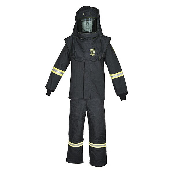 Oberon TCG100 Series Arc Flash Hood, Coat, & Bib Suit Set 4XL - TCG6B-4XL