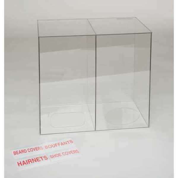 Condor All Purpose Dispenser, PETG, clear, 15-3/4 x 14 x 9-1/4" - 3UZG6