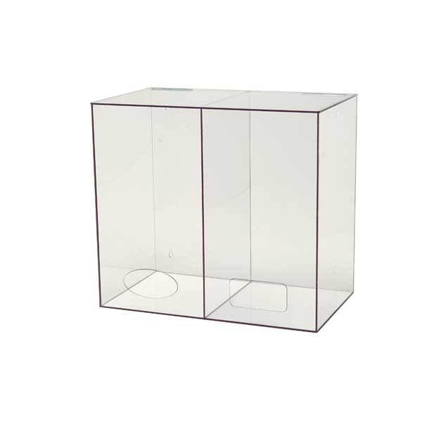 Condor All Purpose Dispenser, PETG, clear, 15-3/4 x 14 x 9-1/4" - 3UZG6