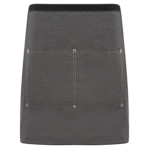 Fame (A Delta Plus Group Company) Waist Apron, Half Bistro, City Market, CM28, Heather Gray - 83488