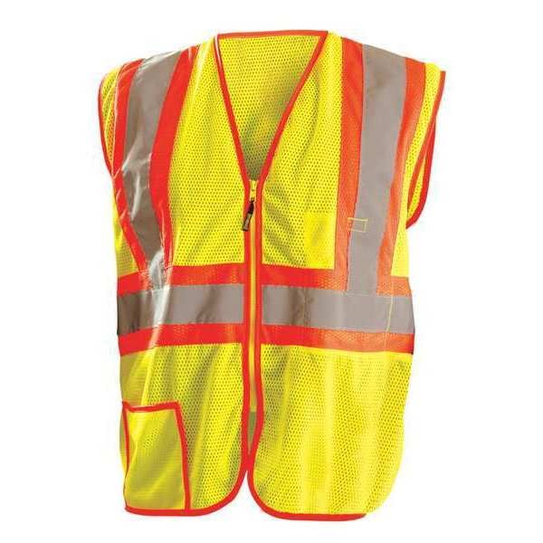 Occunomix Safety Vest, Yellow, 2-Tone Class 2, S - LUX-SSCLC2Z-YS
