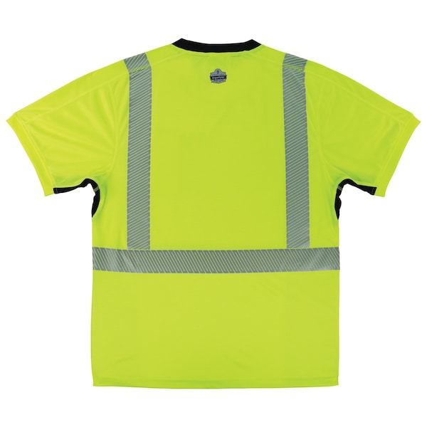 Ergodyne 3XL Lime Performance Hi-Vis T-Shirt Black Bottom - 8283BK