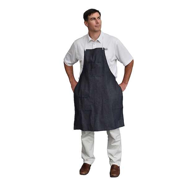 Cordova Denim Apron, Two Pockets, 28-in. W x 36-in. L - DA2
