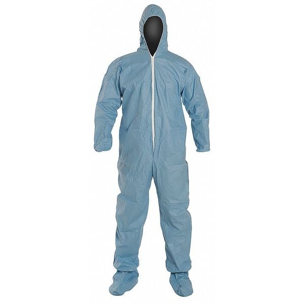 Dupont Coveralls, 2X, 30 1/2 in Inseam, ProShield(R) 6 SFR, Zipper - TM122SBU2X002500