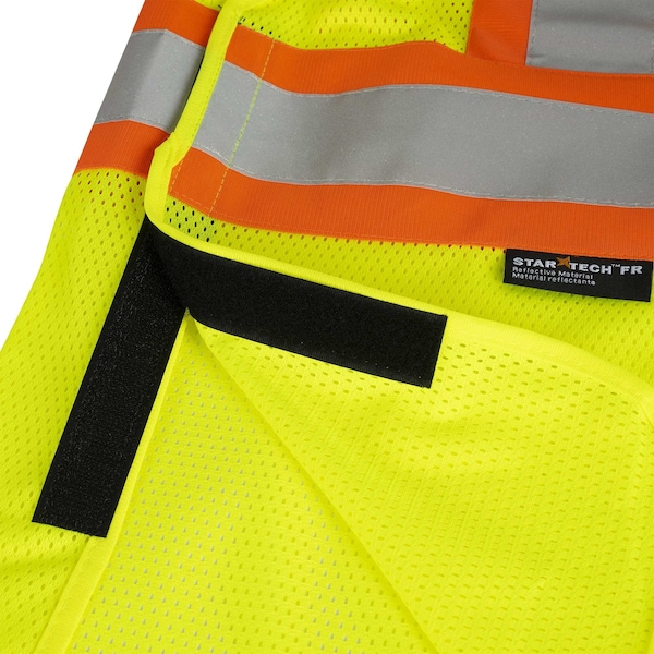 Pioneer Safety Vest, Hi-Vis, Yellow, FR, L/XL - V2510860U-L/XL