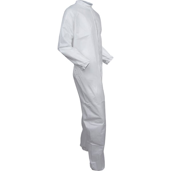 Kleenguard Disposable Coveralls, Collared, XL, KleenGuard(TM) A40, Zipper, Open Cuff, Open Ankle, Serged Seam - 44304