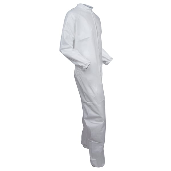 Kleenguard Disposable Coveralls, Collared, XL, KleenGuard(TM) A40, Zipper, Open Cuff, Open Ankle, Serged Seam - 44304