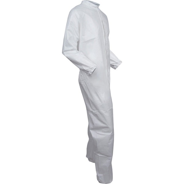 Kleenguard Disposable Coveralls, Collared, XL, KleenGuard(TM) A40, Zipper, Open Cuff, Open Ankle, Serged Seam - 44304