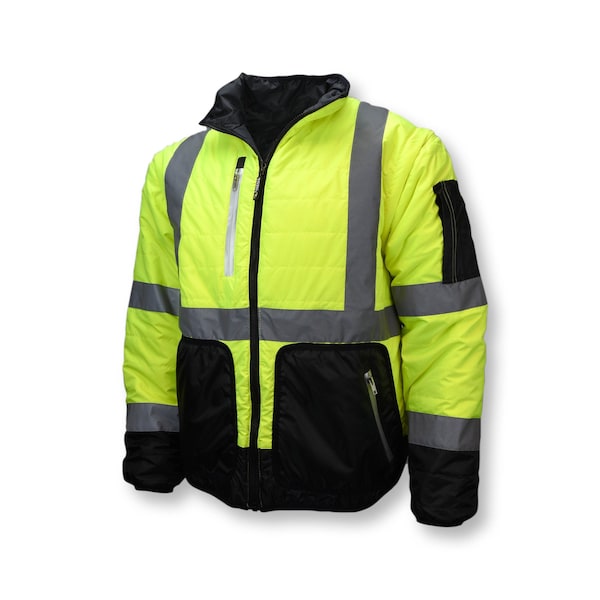 Radians Hi-Vis Reversible Jacket, 100% Polyester Light Weight Diamond Ripstop, Class Type R Class 3 S - SJ510-3ZGS-S