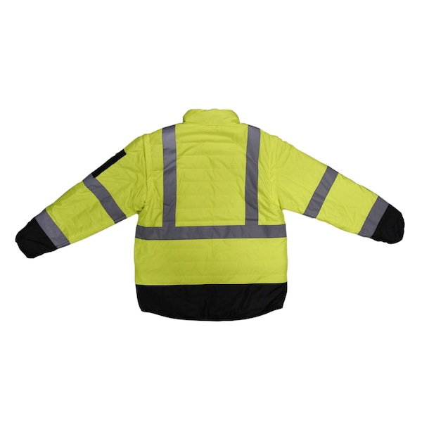 Radians Hi-Vis Reversible Jacket, 100% Polyester Light Weight Diamond Ripstop, Class Type R Class 3 S - SJ510-3ZGS-S