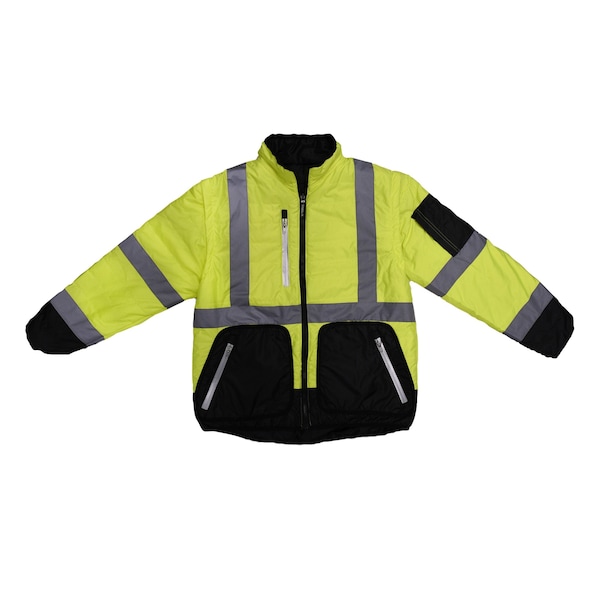 Radians Hi-Vis Reversible Jacket, 100% Polyester Light Weight Diamond Ripstop, Class Type R Class 3 S - SJ510-3ZGS-S