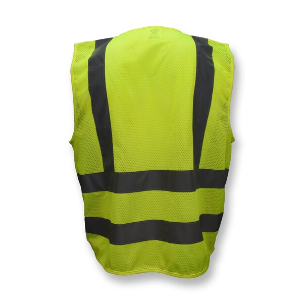 Radians Hi-Vis Safety Vest L Class 2 , Zipper 6 Pockets - SV8GML
