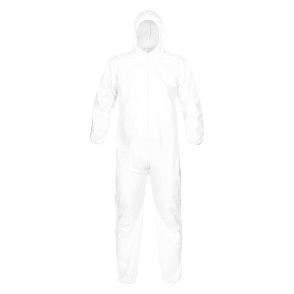 Micromax Disposable Coveralls, Hooded, S, Polyester Scrim, Zipper, Elastic Cuff, Elastic Ankle, Serged Seam - PBLTG428-SM