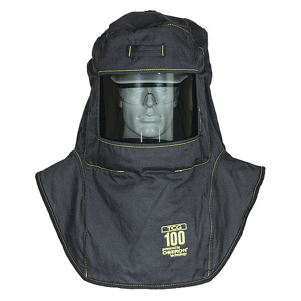 Oberon TCG100 Series Ultralight Arc Flash Hood & Hard Cap - TCG100-CC+HVSL