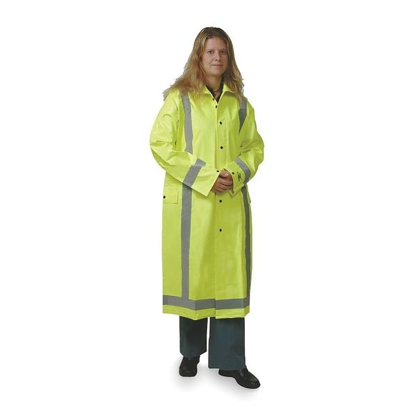 Condor Raincoat w/Detach Hood, HiVis Yellow/Green, 4XL - 1FBA9