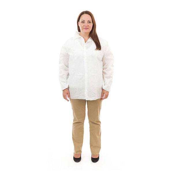 International Enviroguard Disposable Coverall, 4XL, SMS, Snap, Open Cuff, Serged Seam, 30 PK - 2201