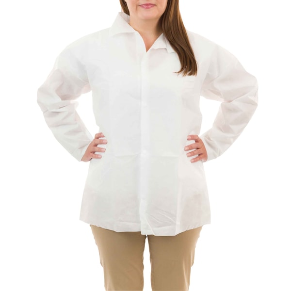 International Enviroguard Disposable Coverall, 4XL, SMS, Snap, Open Cuff, Serged Seam, 30 PK - 2201