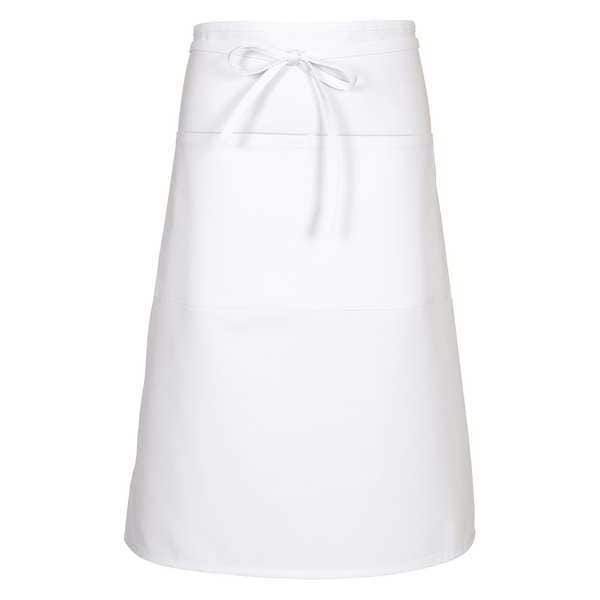 Fame (A Delta Plus Group Company) Bistro Apron, Patch Pocket, F68, White - 18805