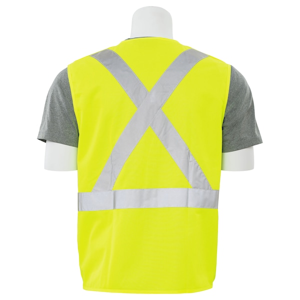 Deltaplus BreakAway Vest, Cl2, X-Back, HiViz, Lime, 5XL - 61739