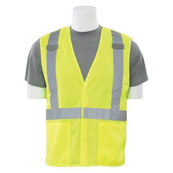 Deltaplus BreakAway Vest, Cl2, X-Back, HiViz, Lime, 5XL - 61739