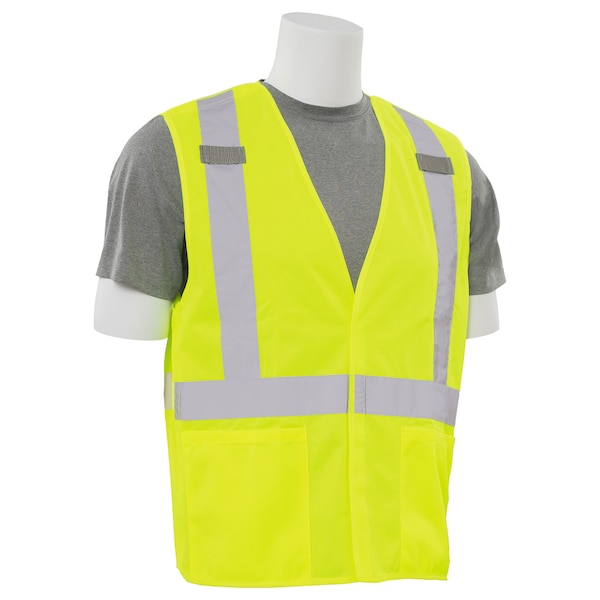 Deltaplus BreakAway Vest, Cl2, X-Back, HiViz, Lime, 5XL - 61739