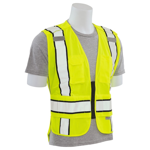 Deltaplus Vest, ANSI, Break-Away, Hi-Viz, Lime, 5XL/6XL - 61304
